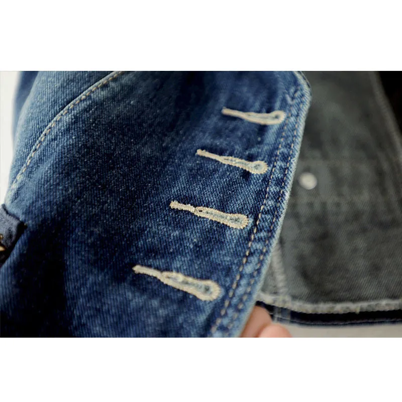 Sleeveless Short Jeans Waist coats