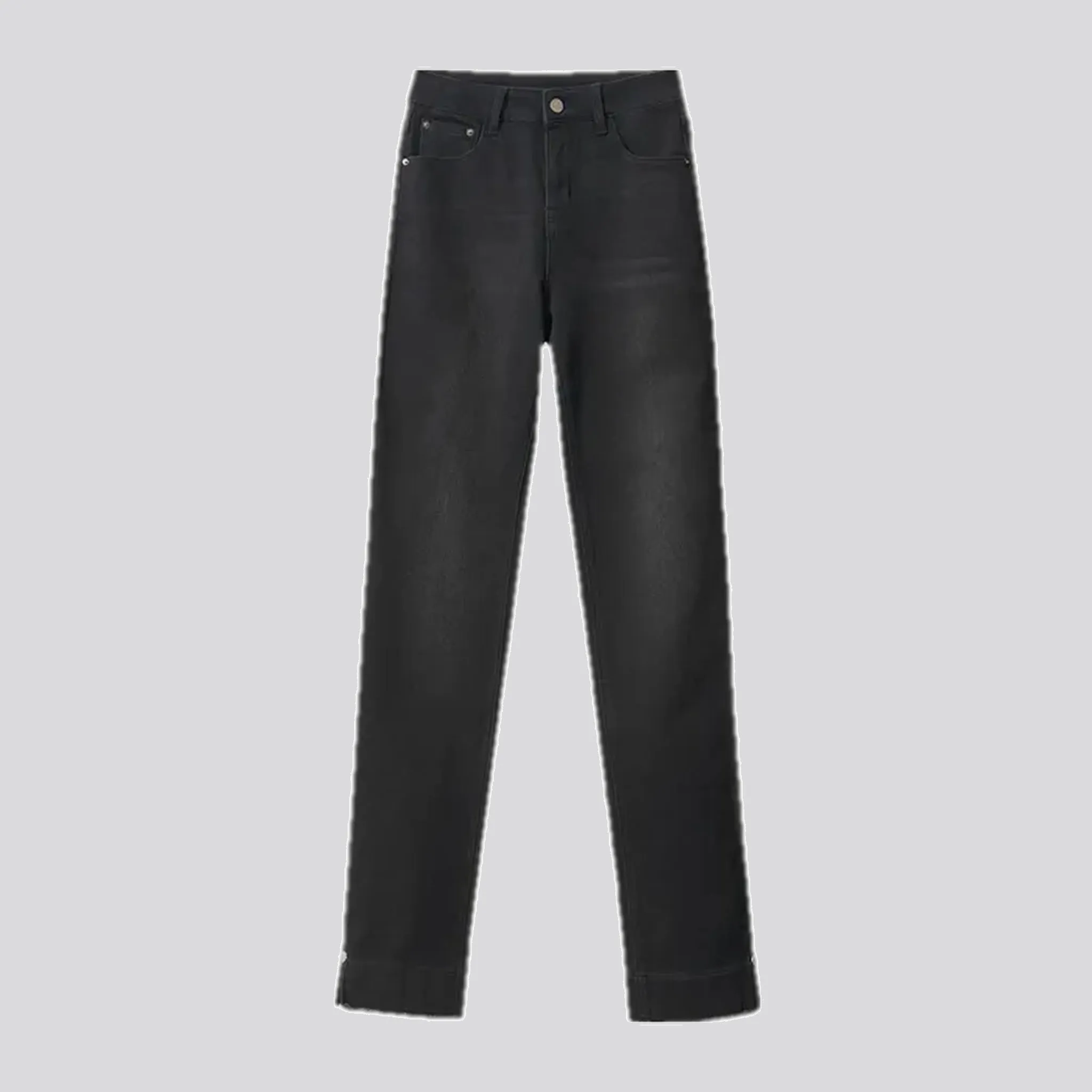Slim fit fashionable elastic jeans for women