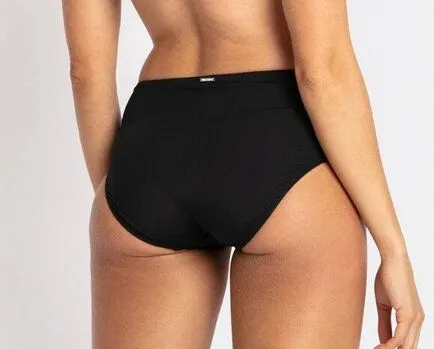 Slimfit Basic Mid Rise Pant - Black