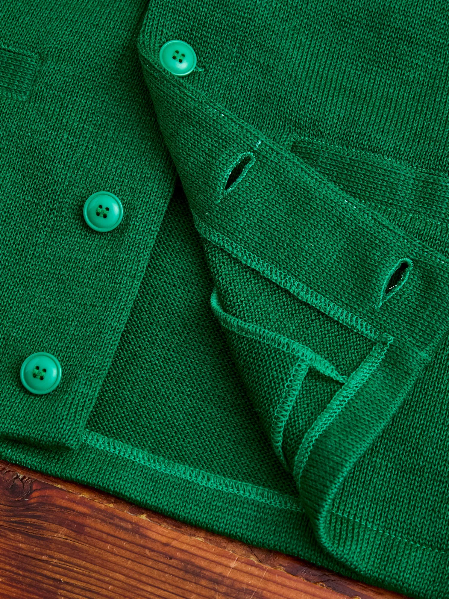 Slouchy Cardigan in Kelly Green