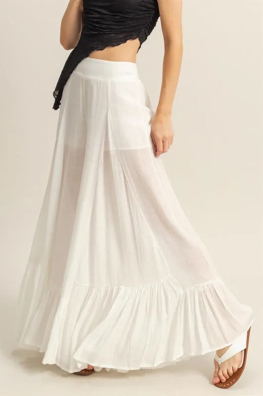 SOFIA RUFFLE WIDE LEG PANTS