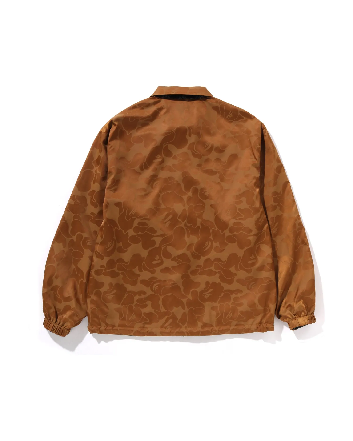 Solid Camo Jacquard Nylon Reversible Coach Jacket