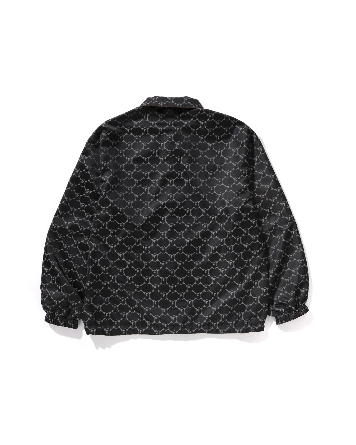 Solid Camo Jacquard Nylon Reversible Coach Jacket