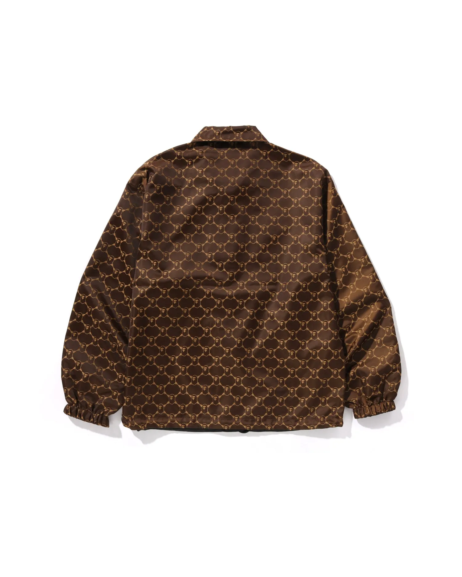 Solid Camo Jacquard Nylon Reversible Coach Jacket
