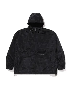 Solid Color Nylon Hooded Jacket