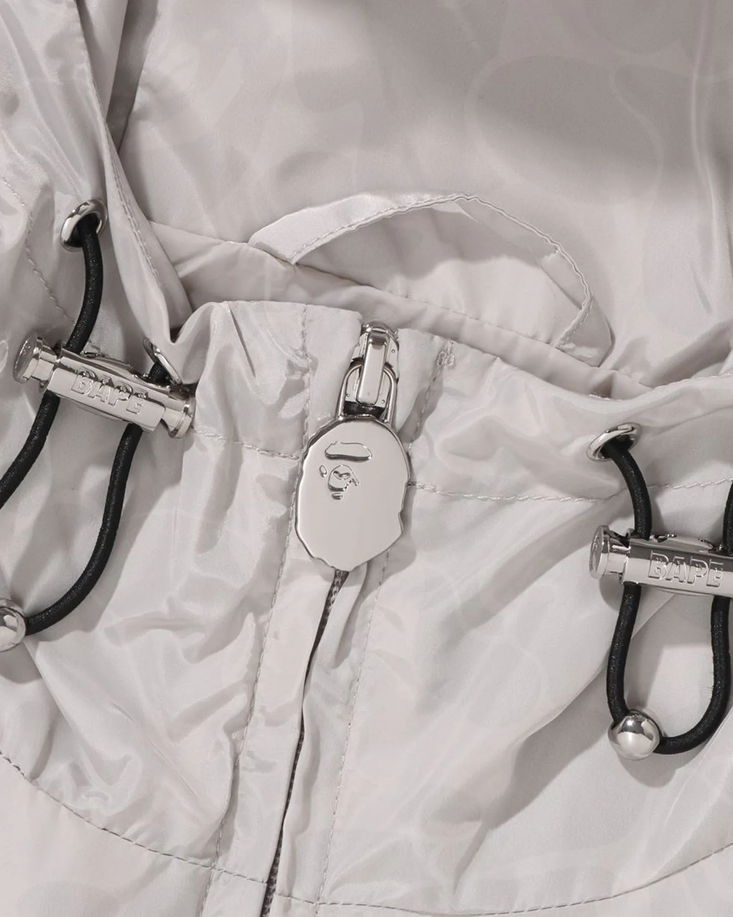 Solid Color Nylon Hooded Jacket