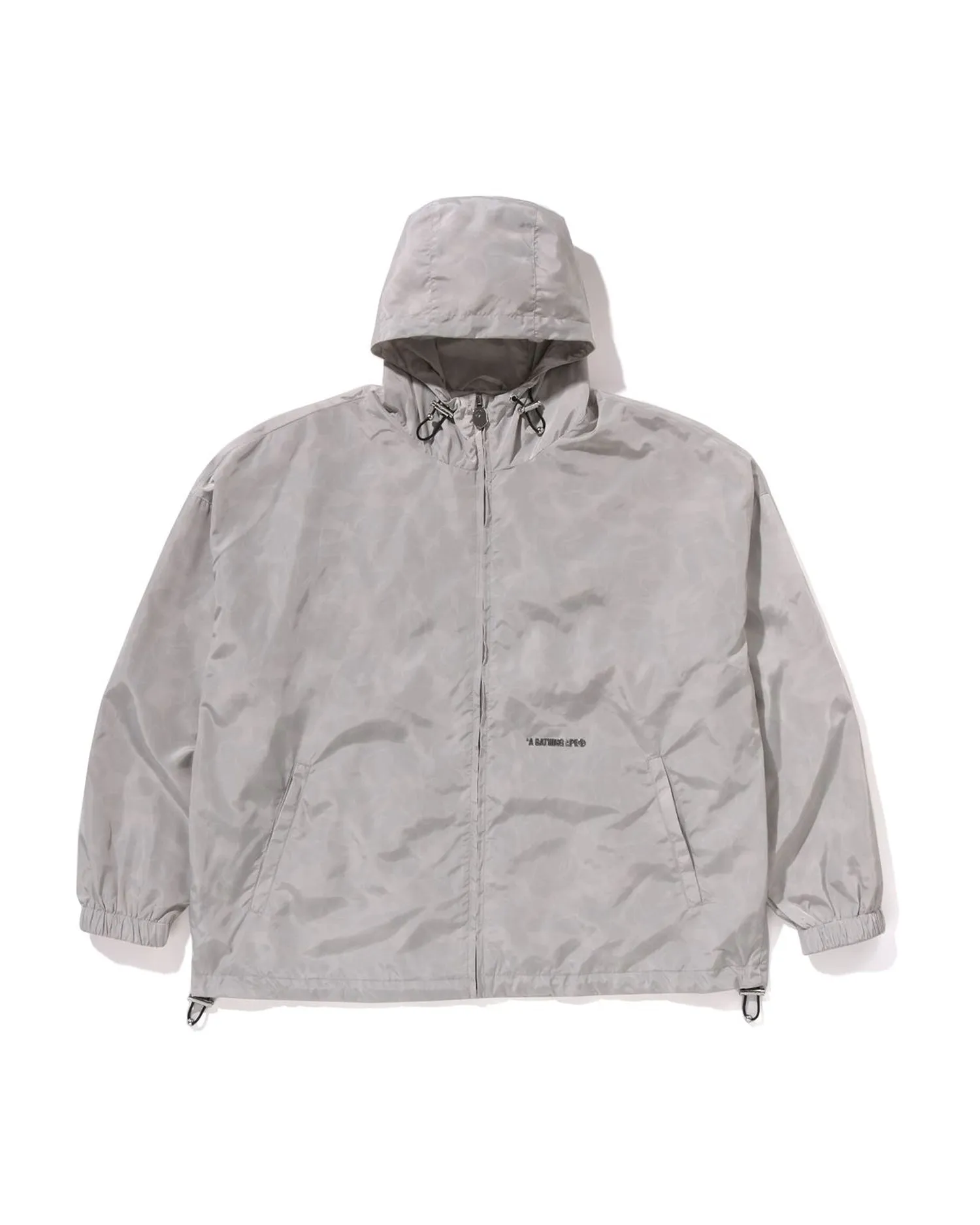 Solid Color Nylon Hooded Jacket