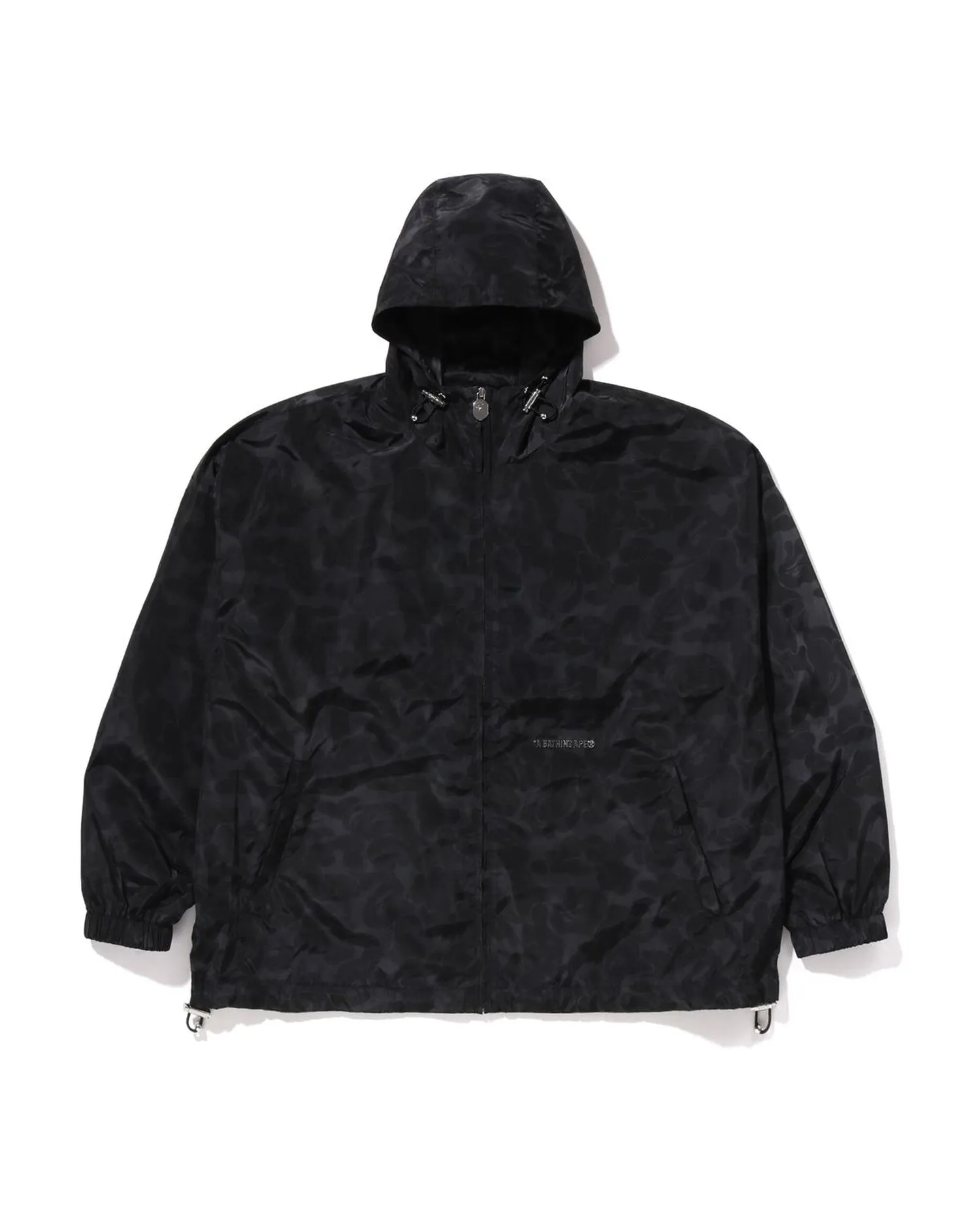 Solid Color Nylon Hooded Jacket