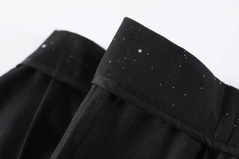 Stylish Sequin Wide-Leg Trousers for a Casual Look