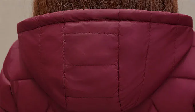 Stylish Water-Resistant Knee-Length Puffer Coat with In-Seam Pockets