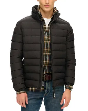 Superdry Mens Fuji Embroidered Padded Jacket Black