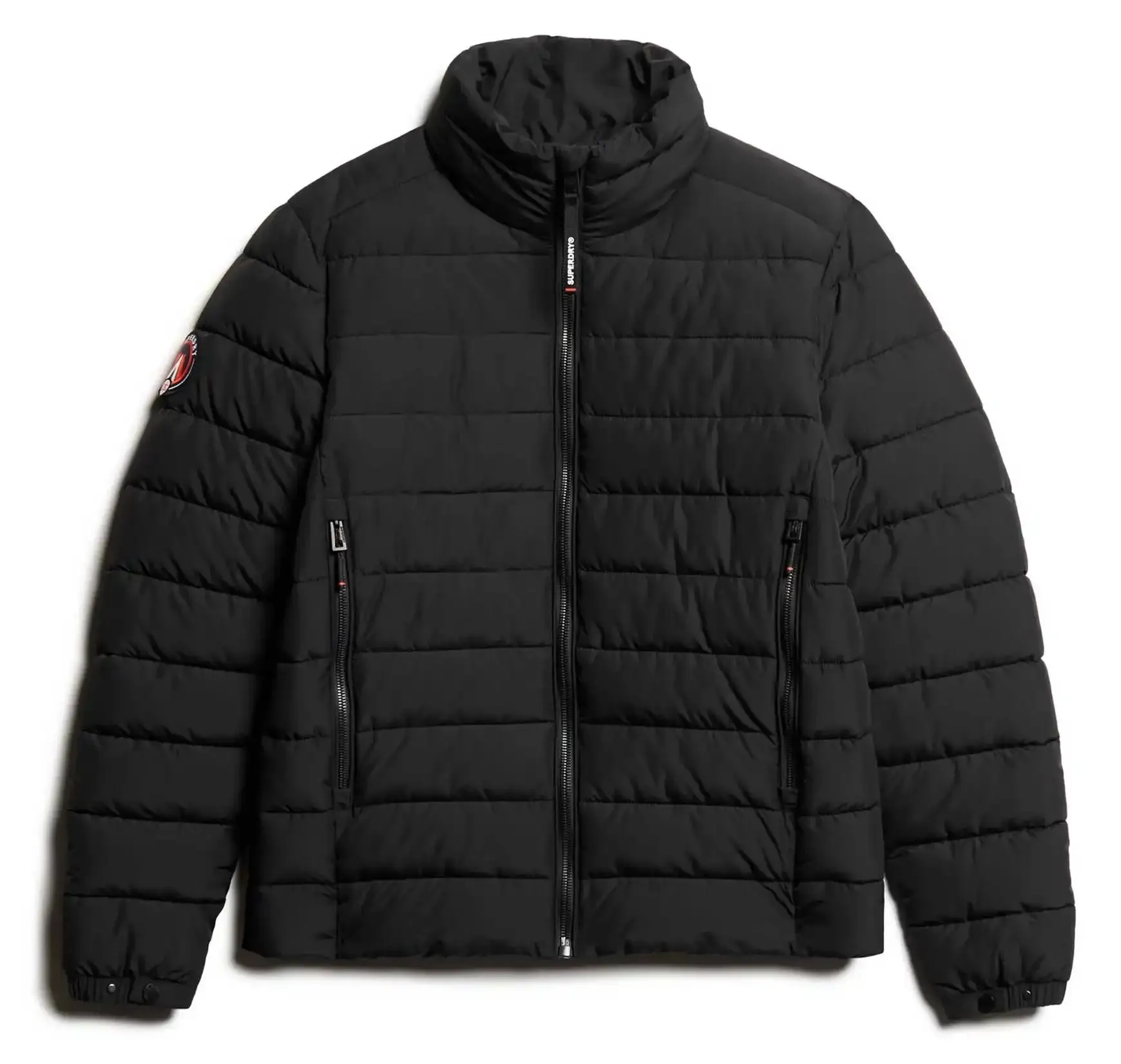 Superdry Mens Fuji Embroidered Padded Jacket Black