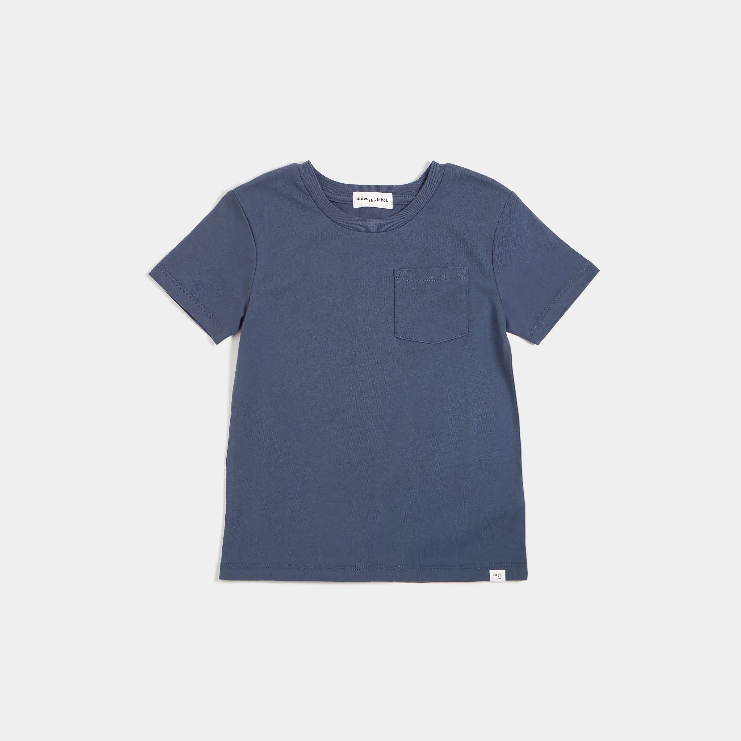 T-shirt « Miles Basiques » bleu vintage