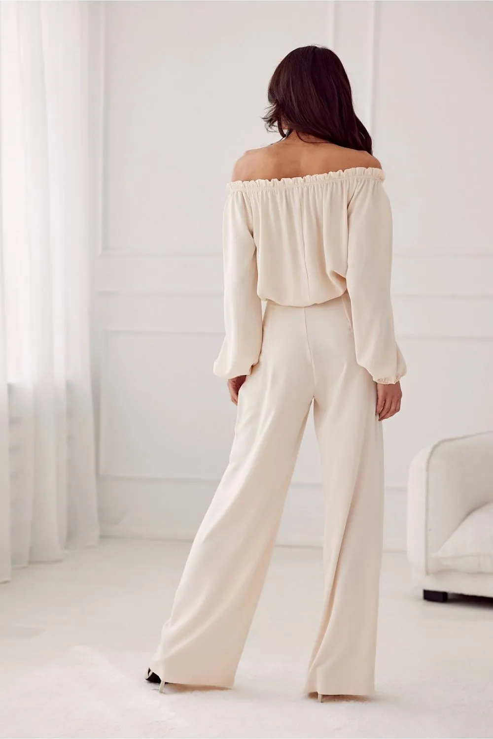 Tailored High-Waist Wide-Leg Trousers