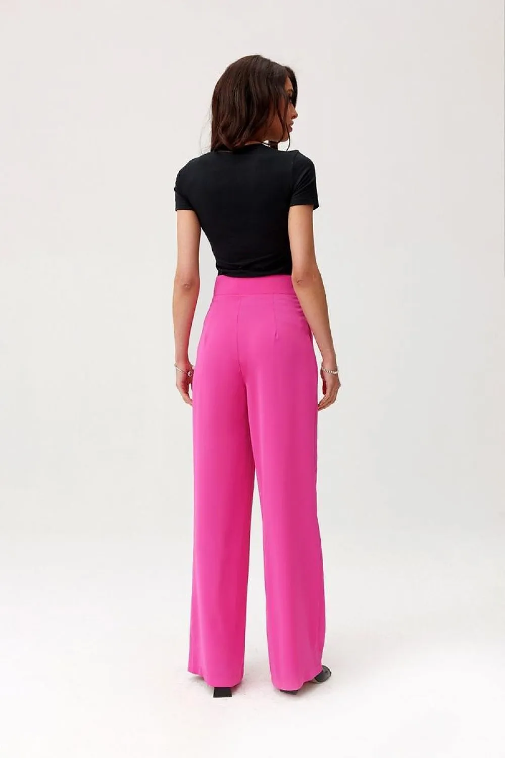 Tailored High-Waist Wide-Leg Trousers