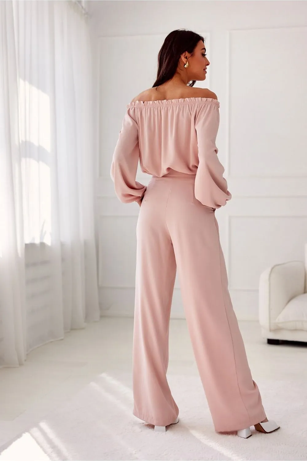 Tailored High-Waist Wide-Leg Trousers
