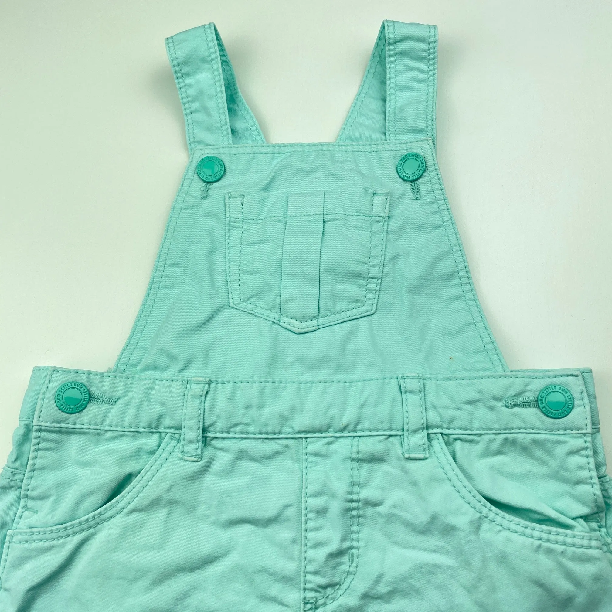 Target blue cotton overalls dress / pinafore, size 1, Pre-loved