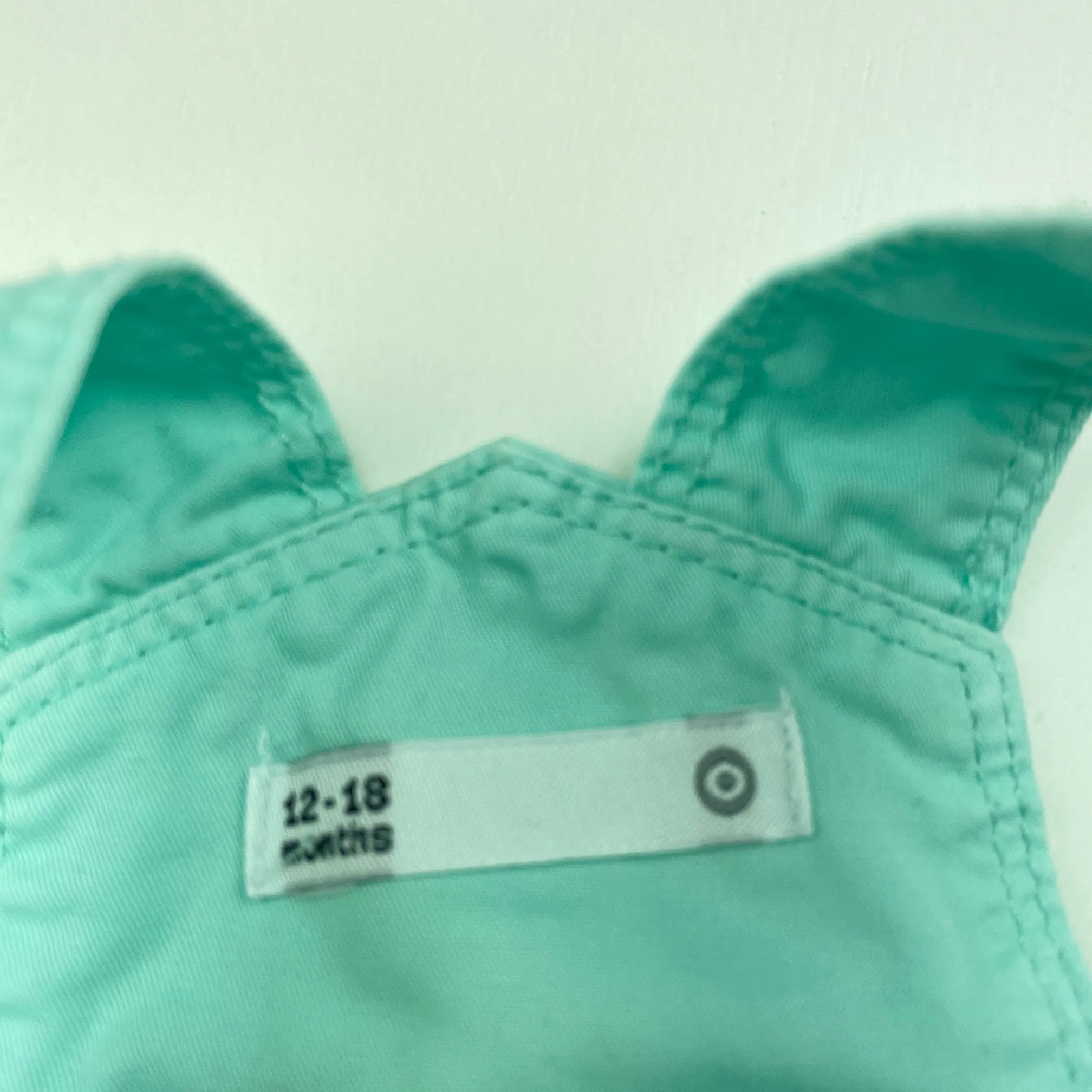 Target blue cotton overalls dress / pinafore, size 1, Pre-loved