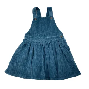 Target chunky corduroy cotton overalls dress / pinafore, size 3, Pre-loved