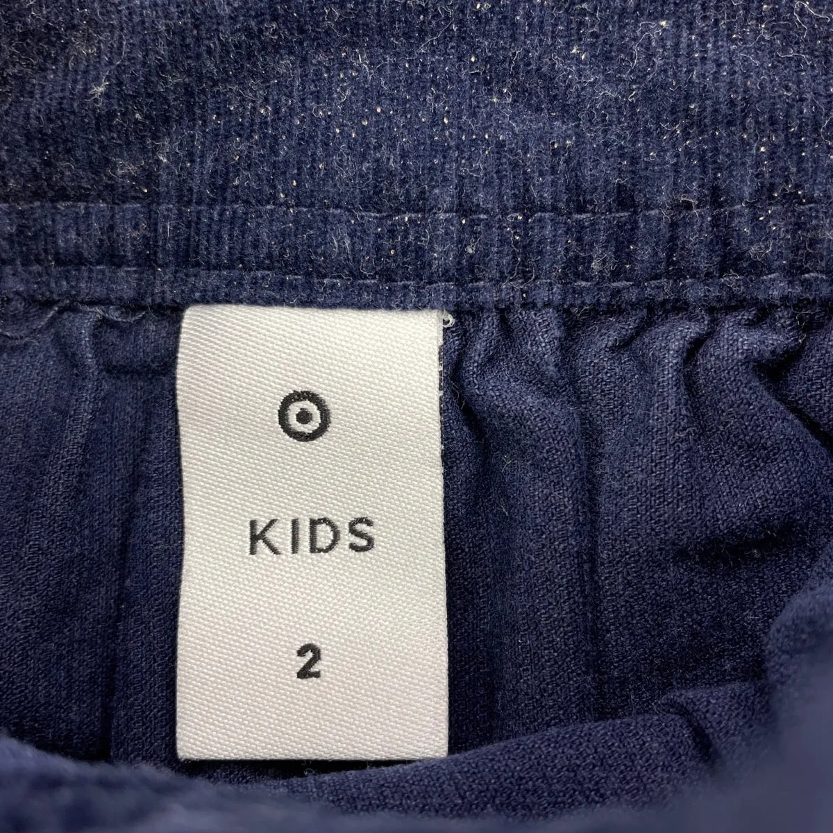 Target navy stretch corduroy overalls dress / pinafore, size 2, Pre-loved