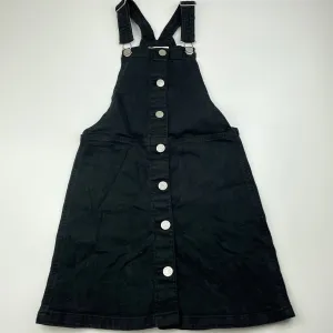 Target stretch denim overalls dress / pinafore, size 8, Pre-loved