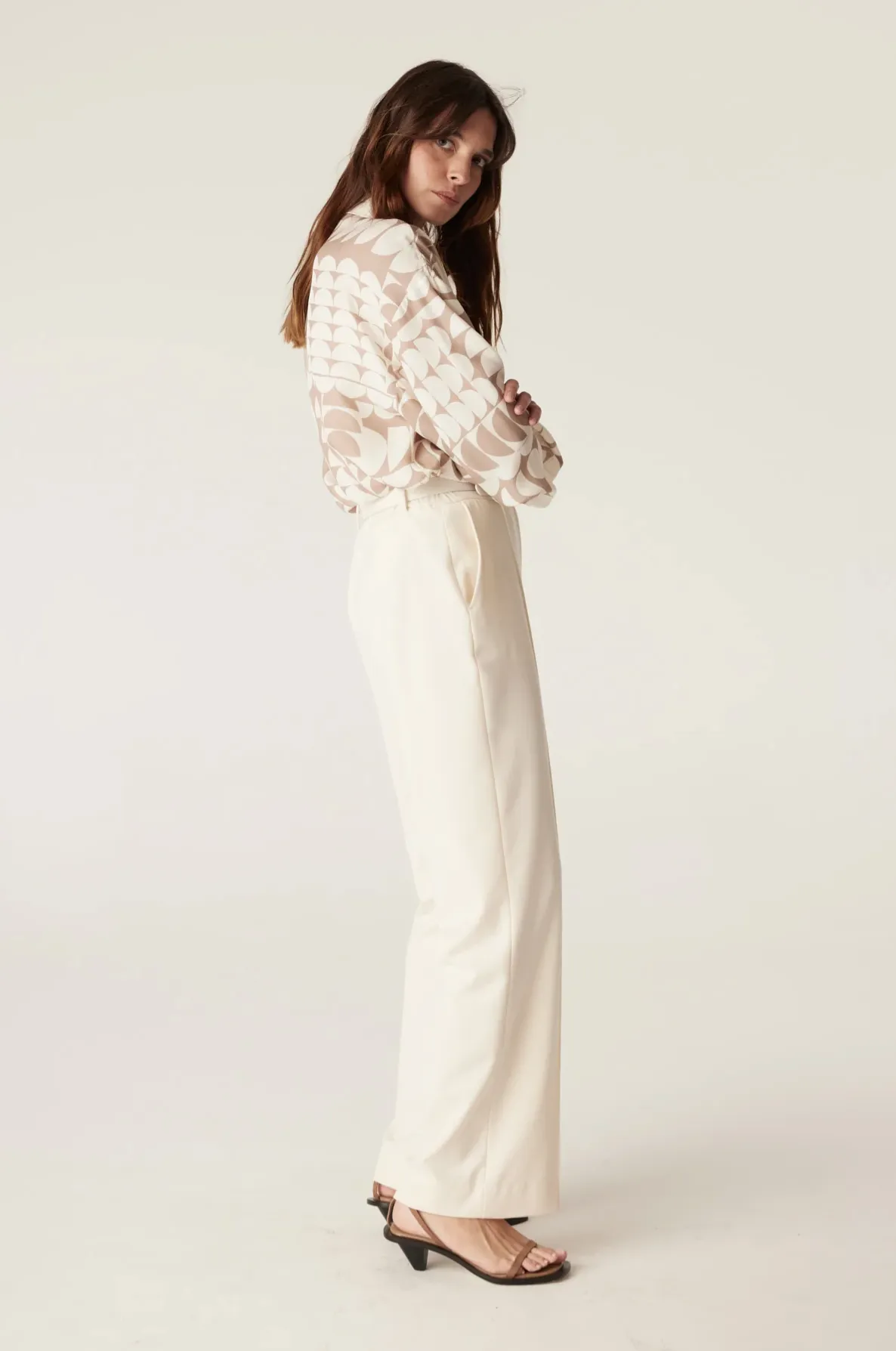 TATE Wide Leg Pant | IVORY