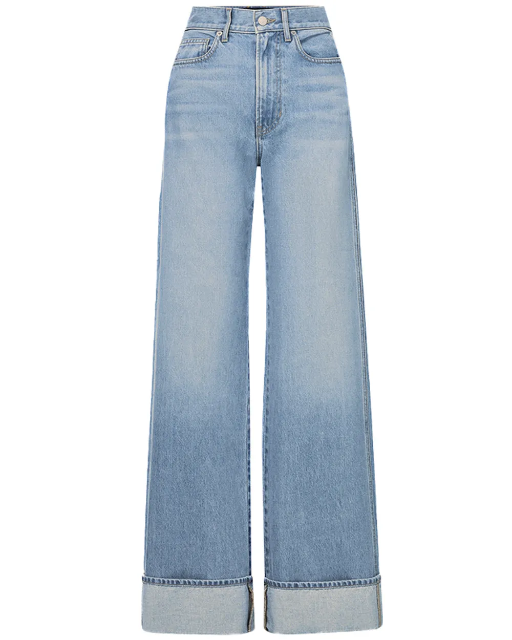 Taylor High Rise Wide Leg Jean in Bright Nova