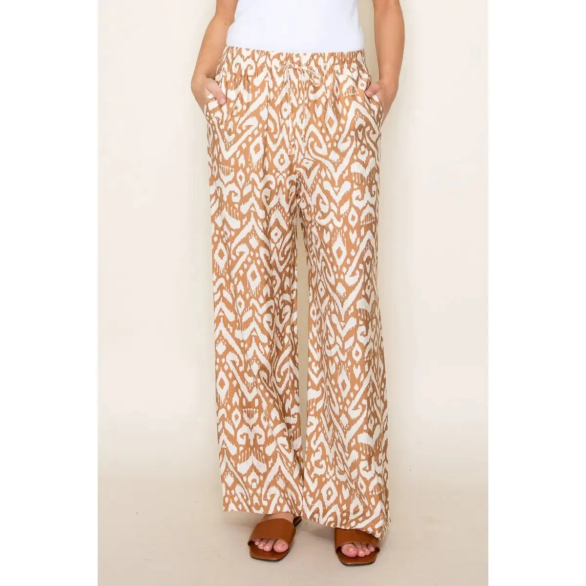 Tessa Geoprint Wide Leg Pants