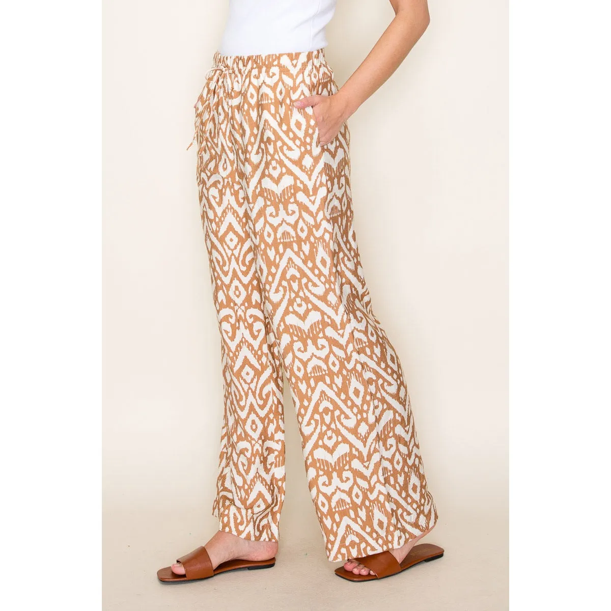 Tessa Geoprint Wide Leg Pants