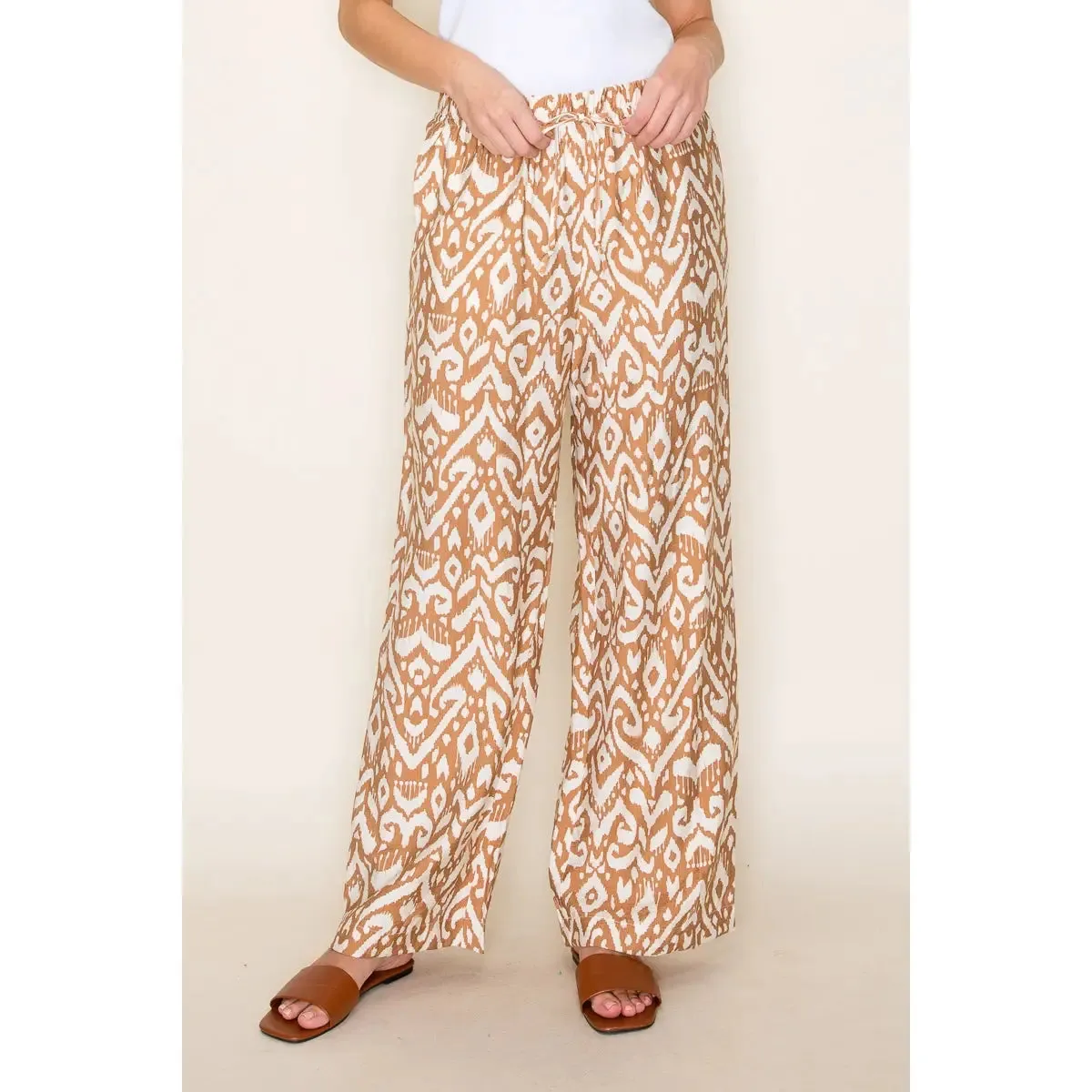 Tessa Geoprint Wide Leg Pants