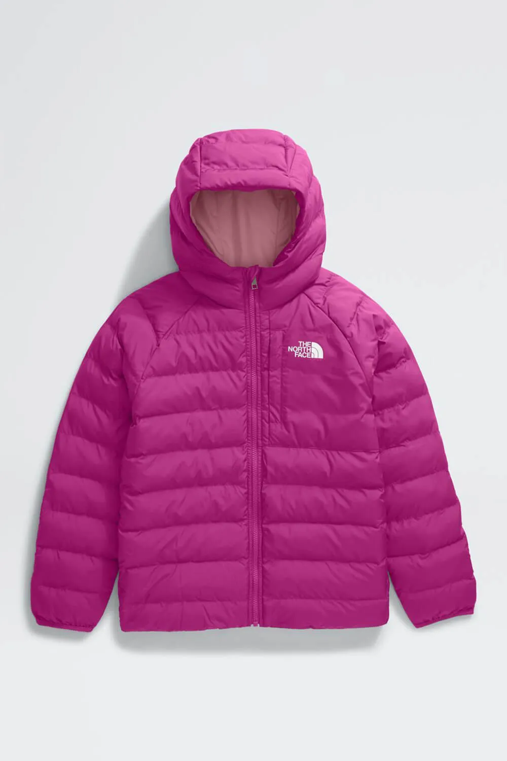 The North Face Reversible Perrito Hooded Jacket for Girls in Deep Mulberry | NF0A88UE-1I7