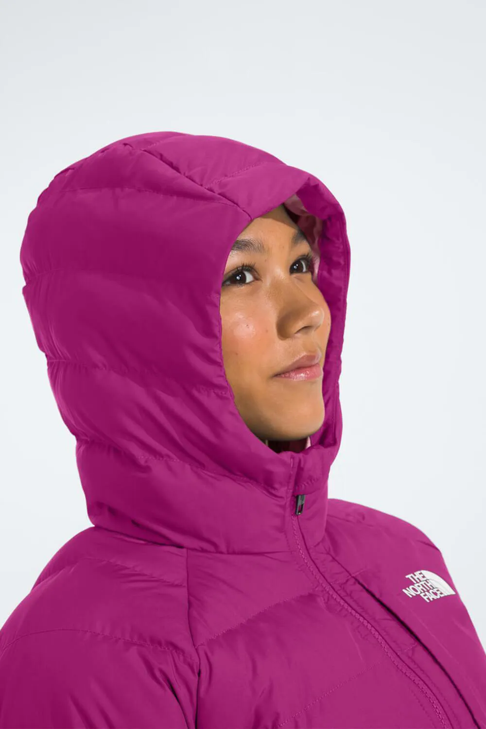 The North Face Reversible Perrito Hooded Jacket for Girls in Deep Mulberry | NF0A88UE-1I7