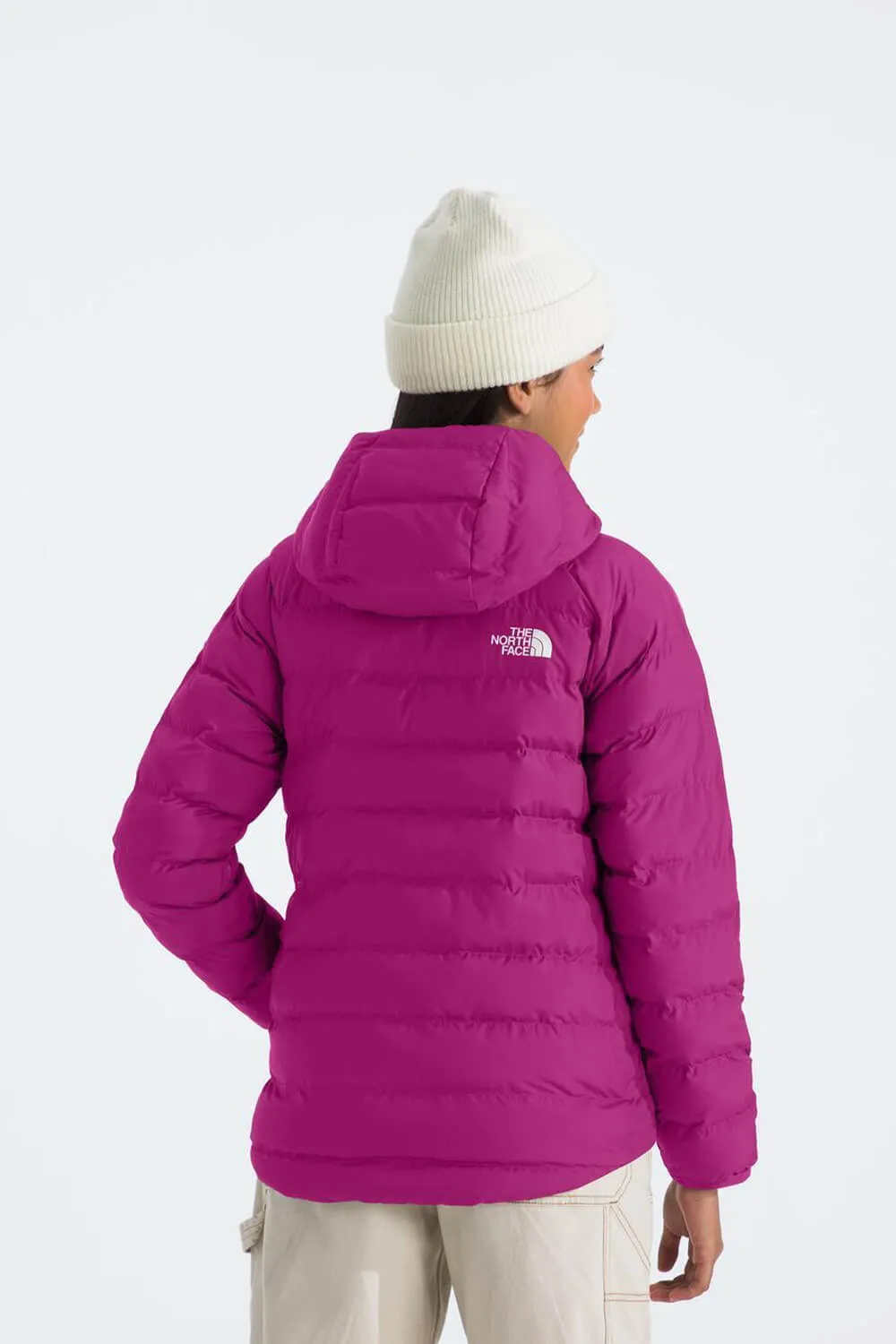 The North Face Reversible Perrito Hooded Jacket for Girls in Deep Mulberry | NF0A88UE-1I7