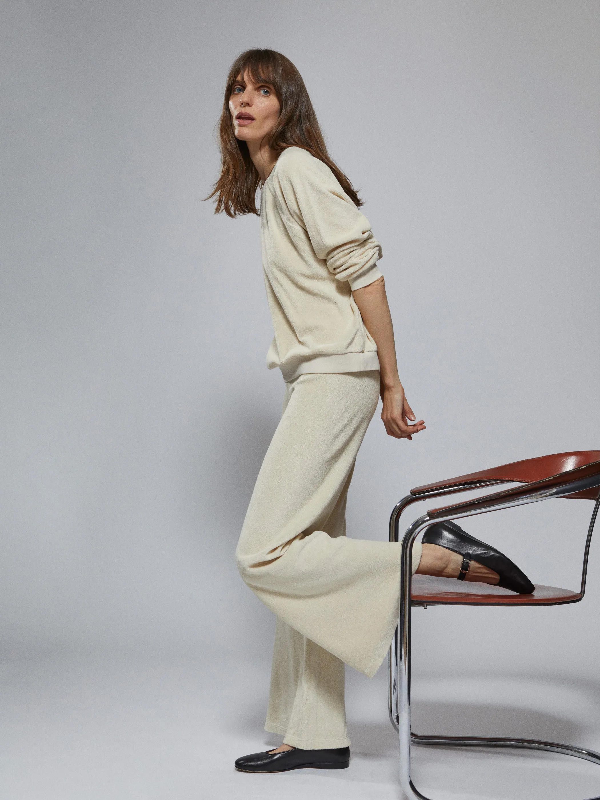 The Zephyra Flare Pants in Terry
