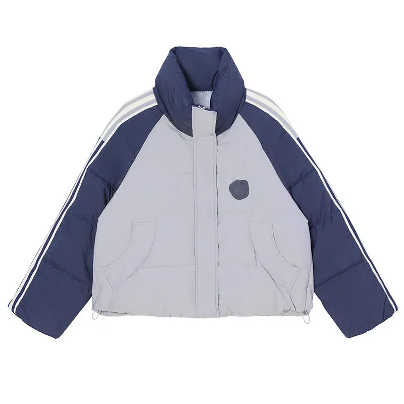 Thickened Windproof and Water-Resistant Puffer Jacket for Women