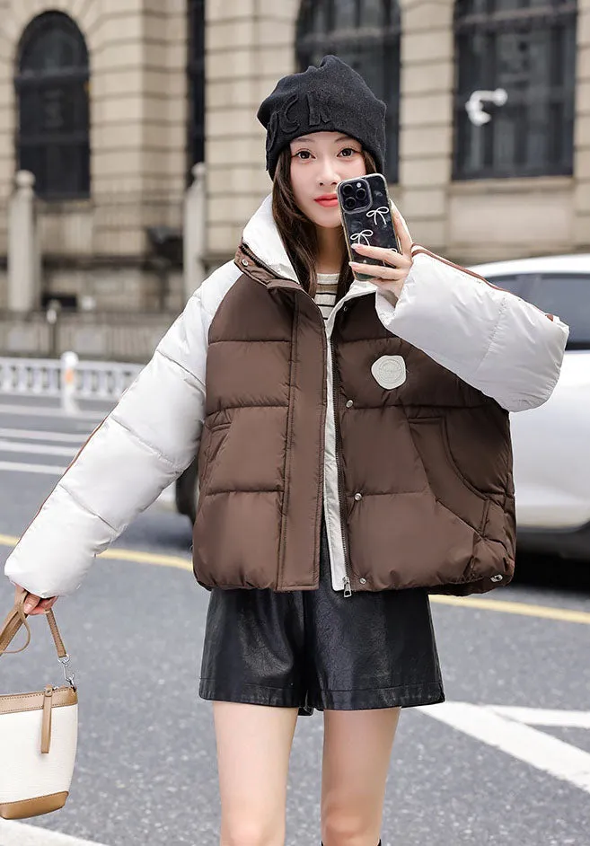 Thickened Windproof and Water-Resistant Puffer Jacket for Women