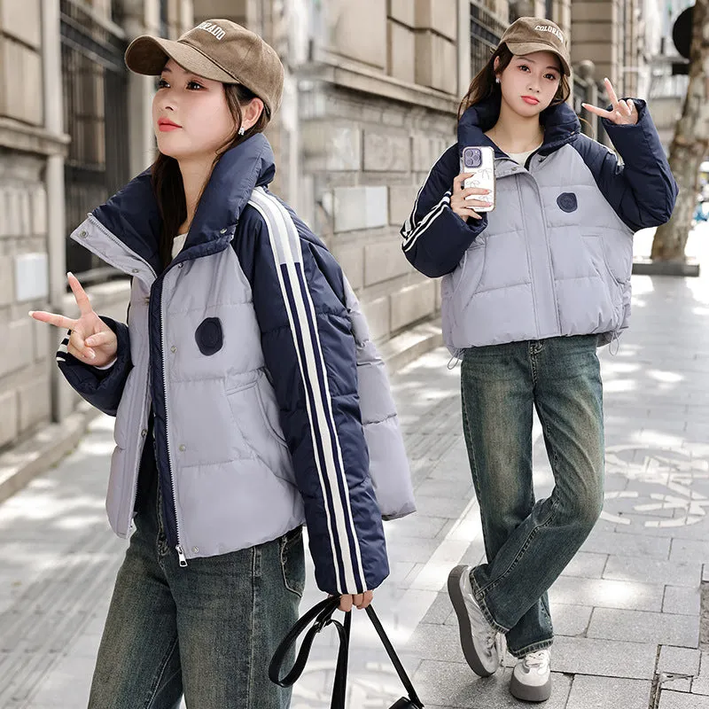 Thickened Windproof and Water-Resistant Puffer Jacket for Women