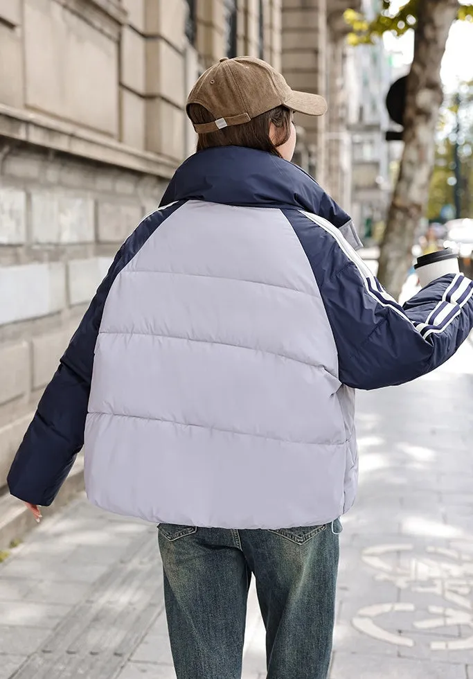 Thickened Windproof and Water-Resistant Puffer Jacket for Women