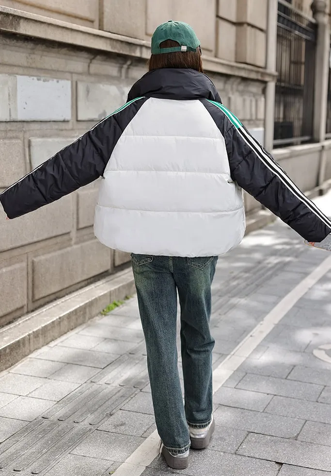 Thickened Windproof and Water-Resistant Puffer Jacket for Women
