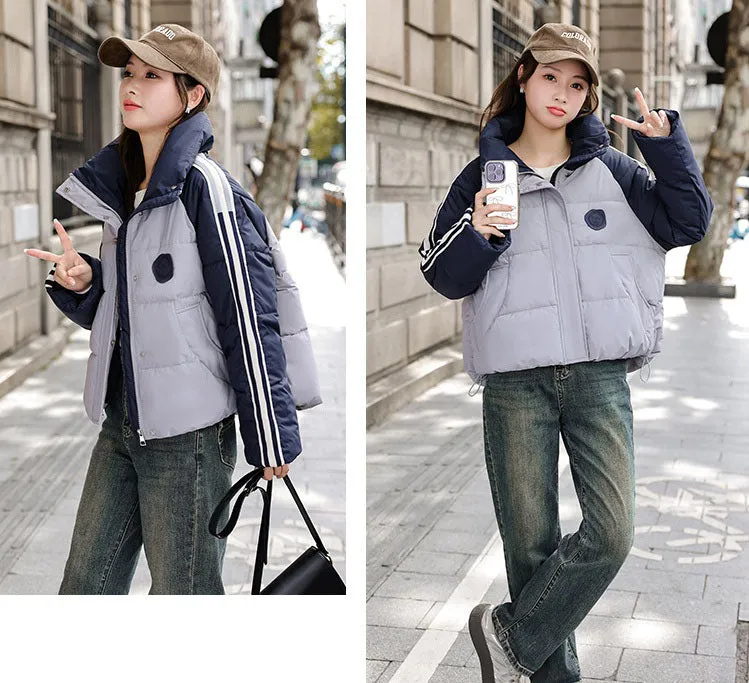 Thickened Windproof and Water-Resistant Puffer Jacket for Women