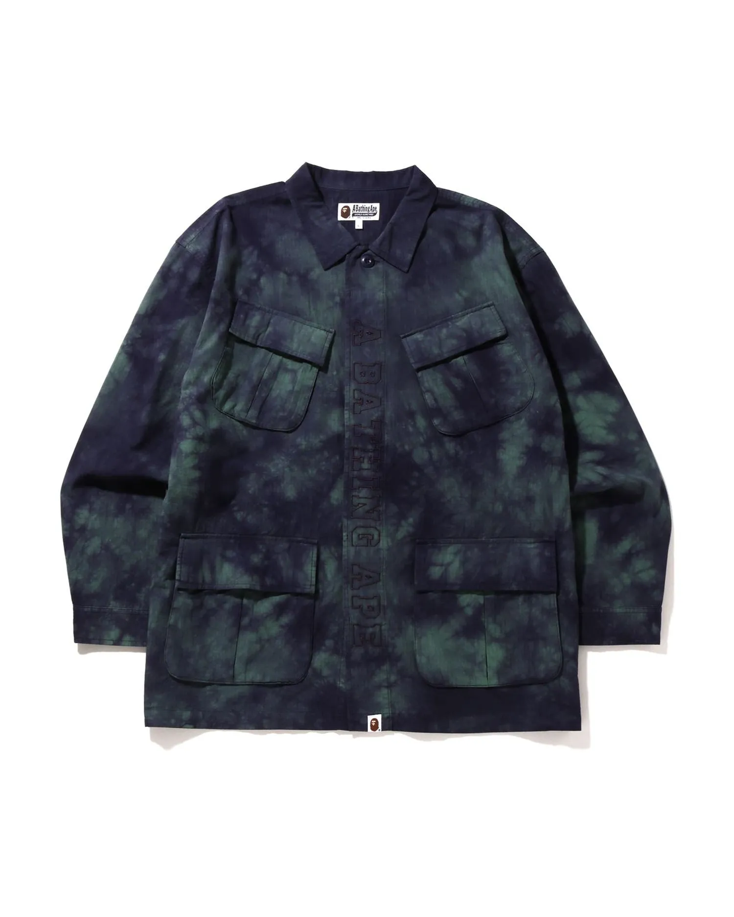 Tie Dye Army Jungle Fatigue Shirt Jacket