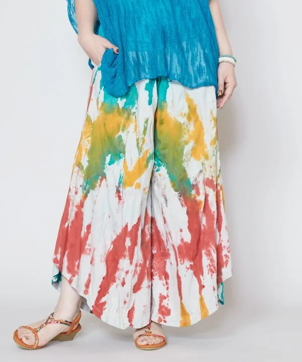 Tie Dye Wide Leg Pants