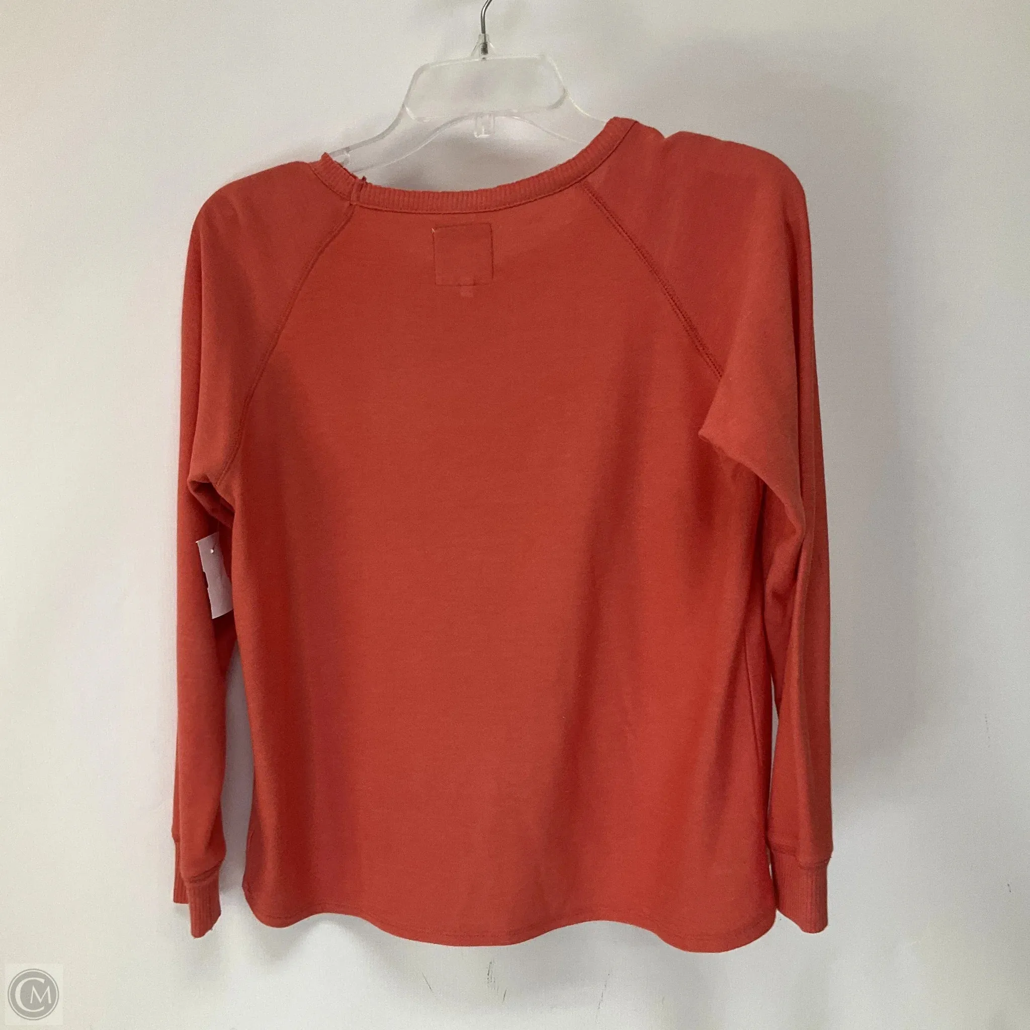 Top 3/4 Sleeve Basic By Chaser In Orange, Size: S