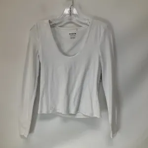 Top Long Sleeve Basic By Boden In White, Size: M