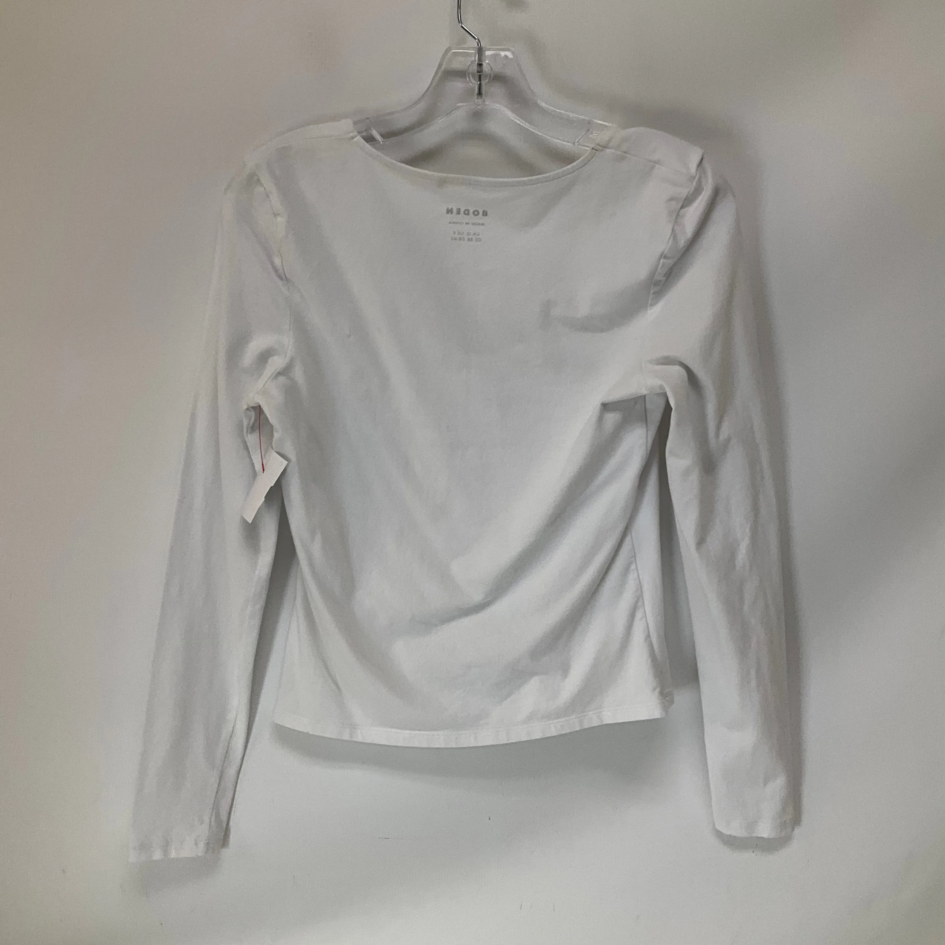 Top Long Sleeve Basic By Boden In White, Size: M