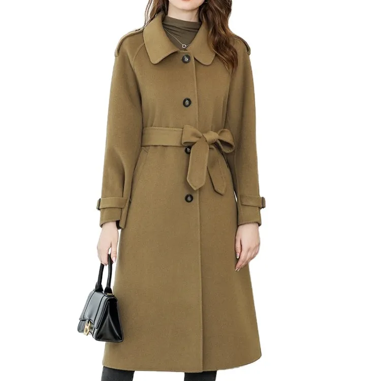Top sale guaranteed quality amp; winter  ladies cashmere wool coat