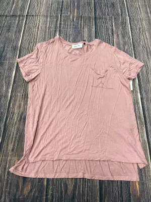Top Short Sleeve Basic By Clothes Mentor In Pink, Size: L