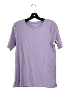Top Short Sleeve Basic By Gap In Purple, Size: L