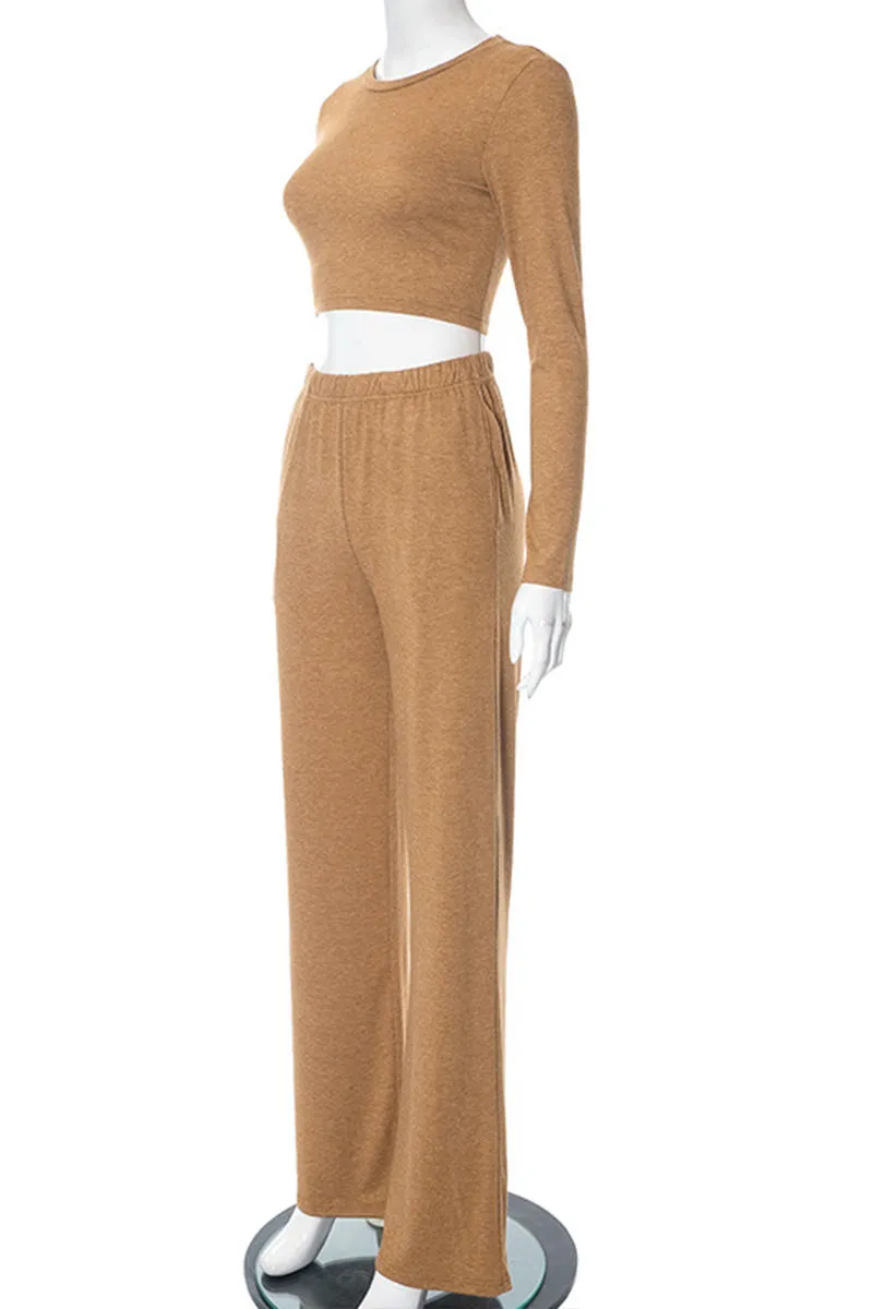 UH0508 Crop Shirt and Pants Set
