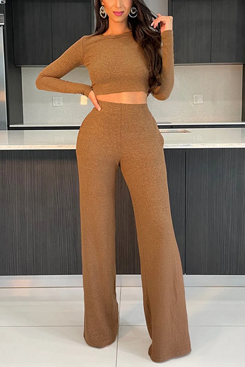 UH0508 Crop Shirt and Pants Set